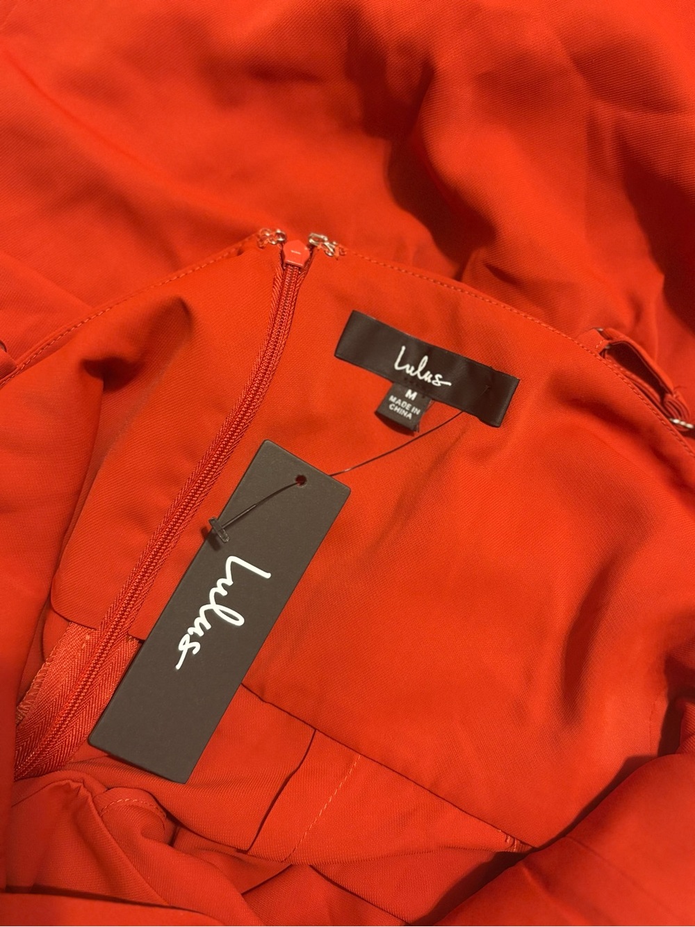 Lulus Red/Orange Dress - Picture 5 of 7